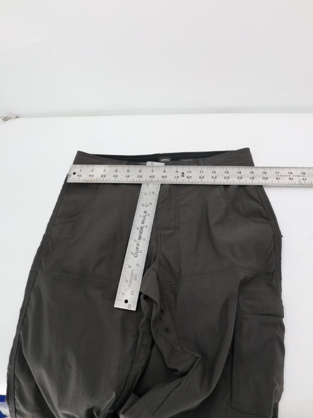 PrAna Pants Men's 28 Zion Stretch Relaxed Fit Belted Performance Hiking Roll Up - Picture 7 of 13